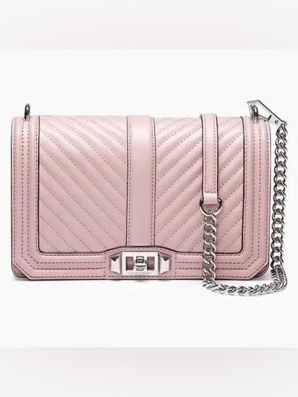 Dusty Pink Rebecca Minkoff Love Crossbody bag EUC